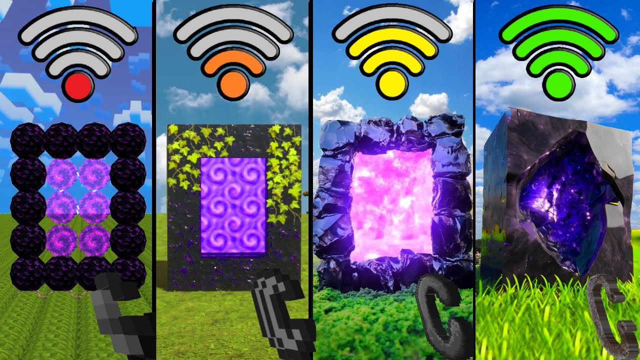 All Nether Portal with Random Wi-Fi in Minecraft be like