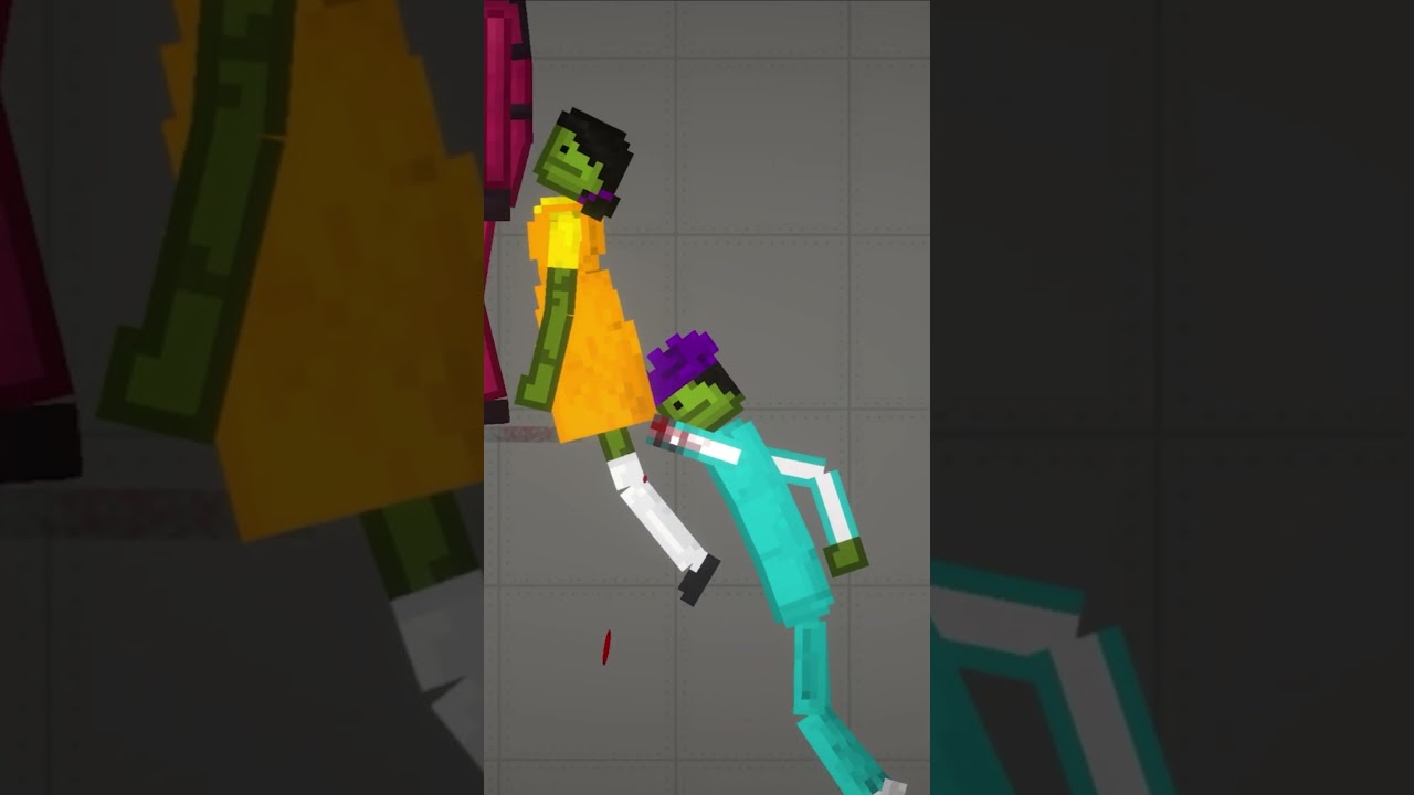 Squid game 2 glass bridge be like in melon sandbox. #squidgame#melonplaygroud