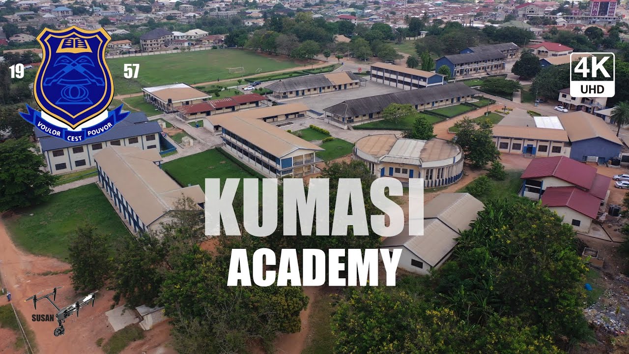 Kumasi Academy KUMACA AKUNINI Aerial View 4K