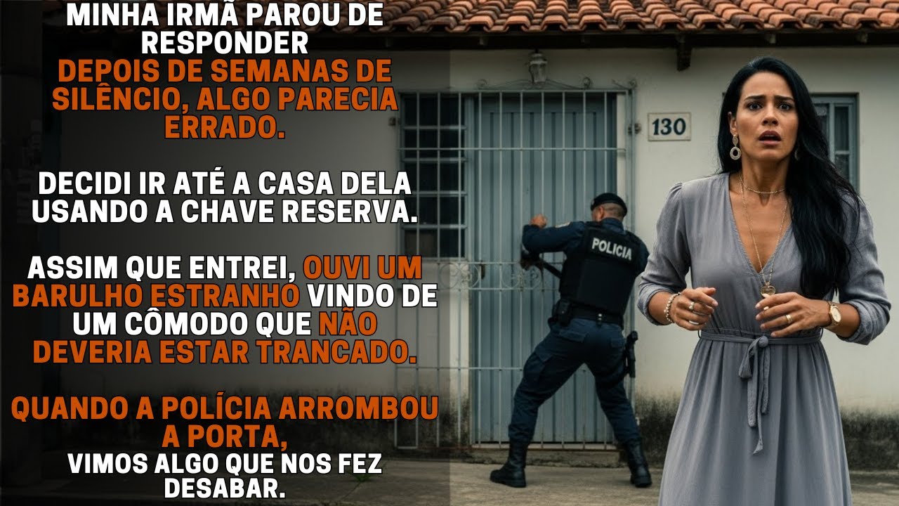 MINHA IRMÃ FICOU EM SILÊNCIO POR SEMANAS. QUANDO USEI A CHAVE RESERVA, O BARULHO ME FEZ CONGELAR