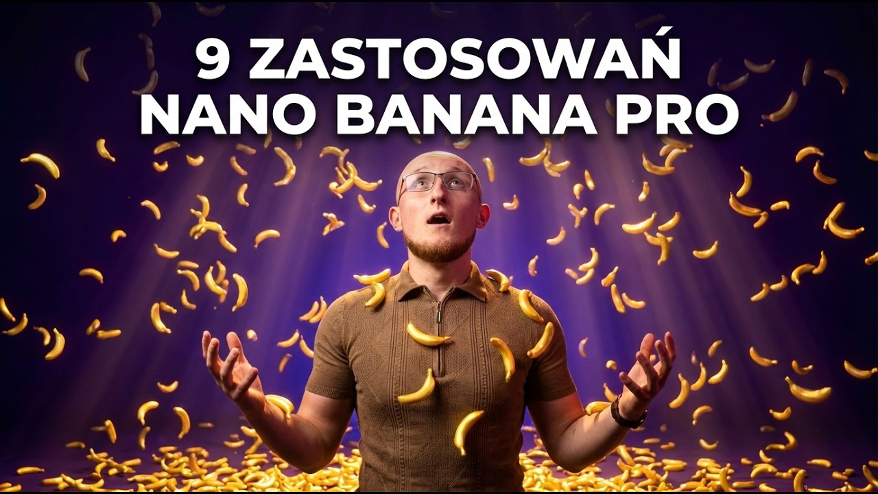 9 konkretnych przykład&oacute;w użycia NANO BANANA PRO (+100 prompt&oacute;w za darmo)