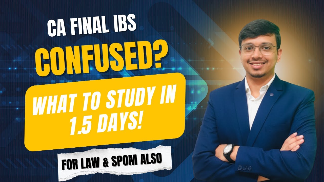 IBS Exam Strategy: What to Study & Revise | Smart Topics to Focus