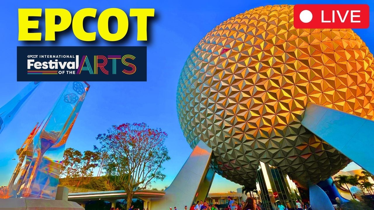 🔴LIVE🔴 EPCOT Festival of the Arts, Rides, Strolls  | Walt Disney World 4K