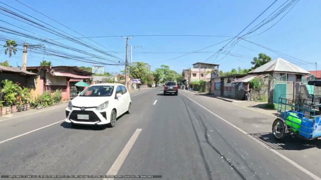 Driving Bayambang - Malasiqui - Bogtong - Calasiao - Dagupan - Binmaley - Lingayen Gulf Baywalk
