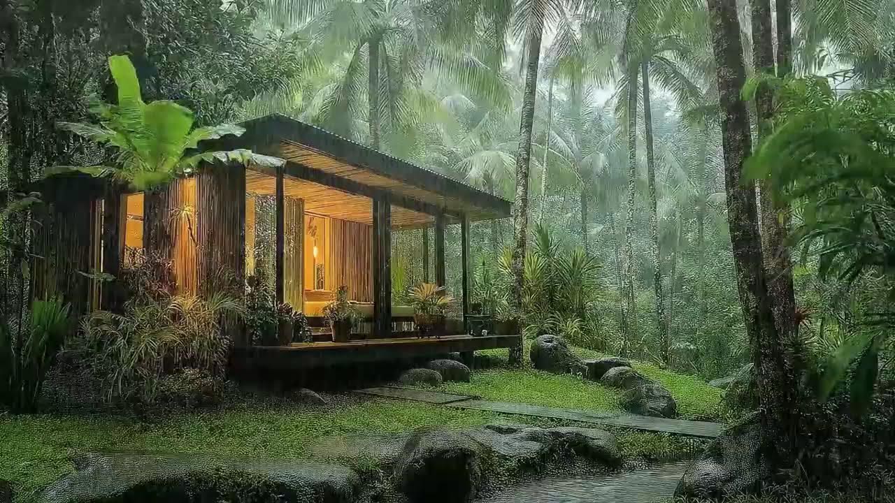 Heavy Rain & Thunder for Better Sleep - Sleep Naturally Without Pills | Stress Relief Therapy