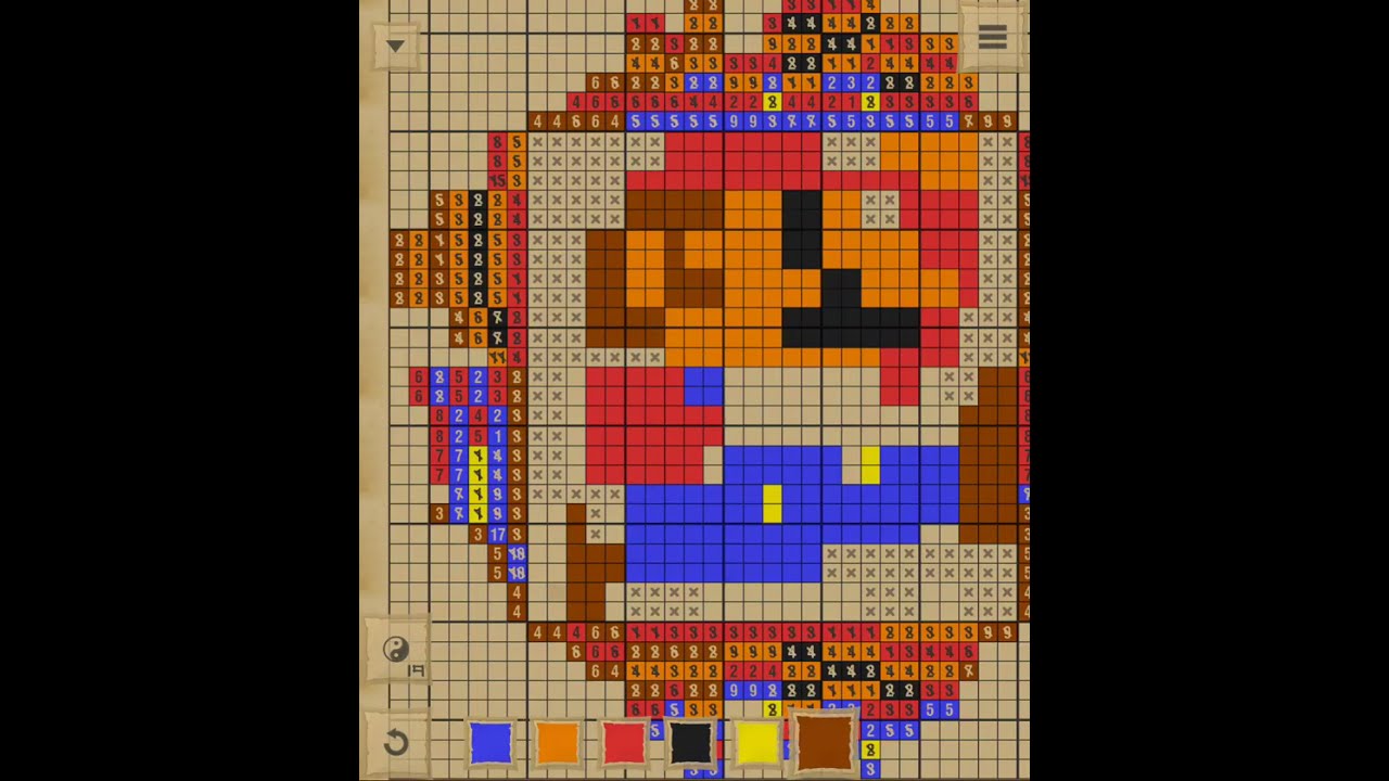 How do you play that game?? CrossMe Color Nonograms, San #3.279 walkthrough