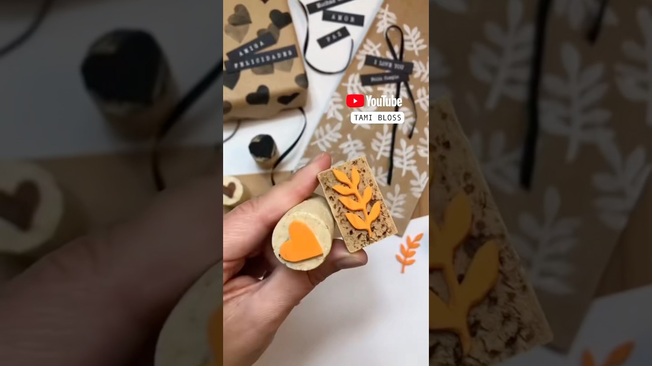 Sellos Caseros! 🌟 #tutorial #diy #sellos #stamps #manualidades #crafts #ideias #viral #decoration