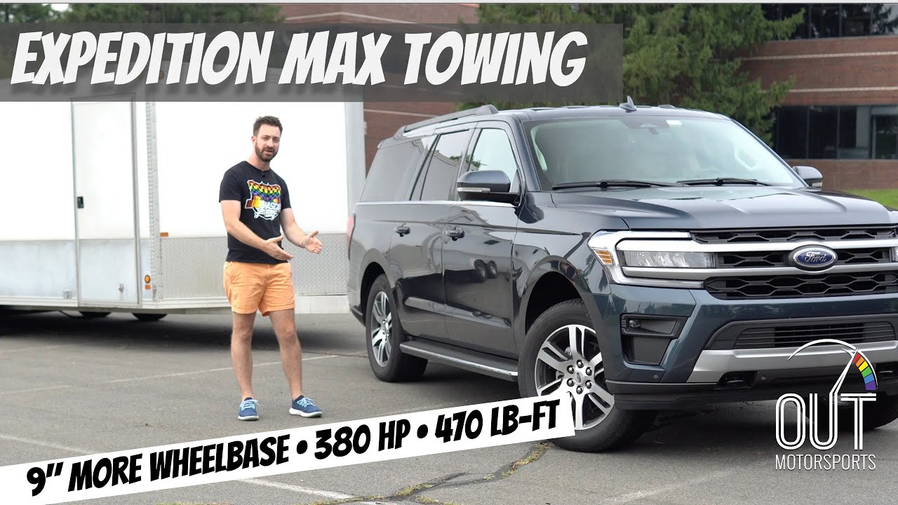 2022 Ford Expedition Max Towing Review: Wheelbase Helps with Enclosed Trailer