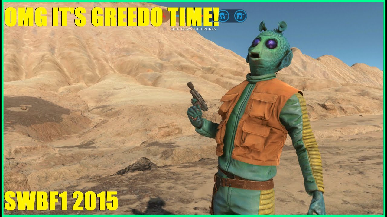 Star Wars Battlefront 1 (2015) - OMG it's GREEDO! The King of the pickles! Greedo and Vader team up!
