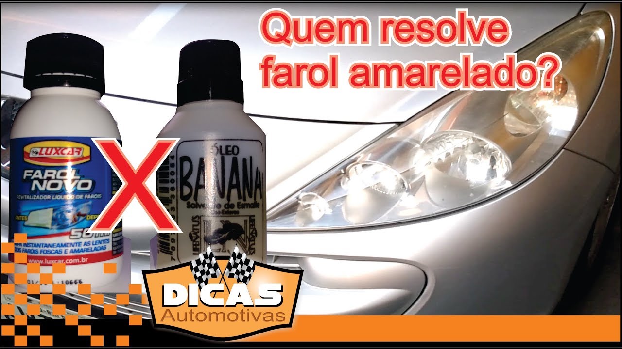Farol novo Luxcar X óleo de banana funciona para farol amarelado? / Dicas Automotivas