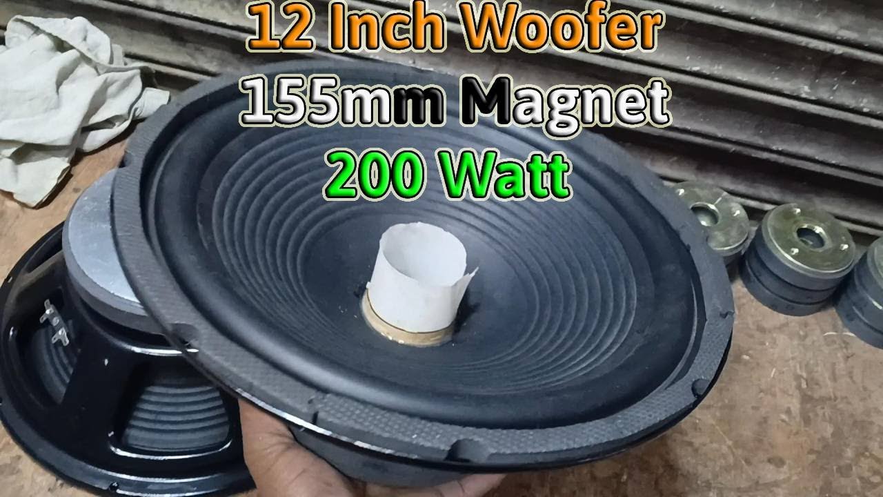 12 Inch Woofer || 155mm Magnet || Rubber Perry Cone || Tech Sarvodaya Brothers