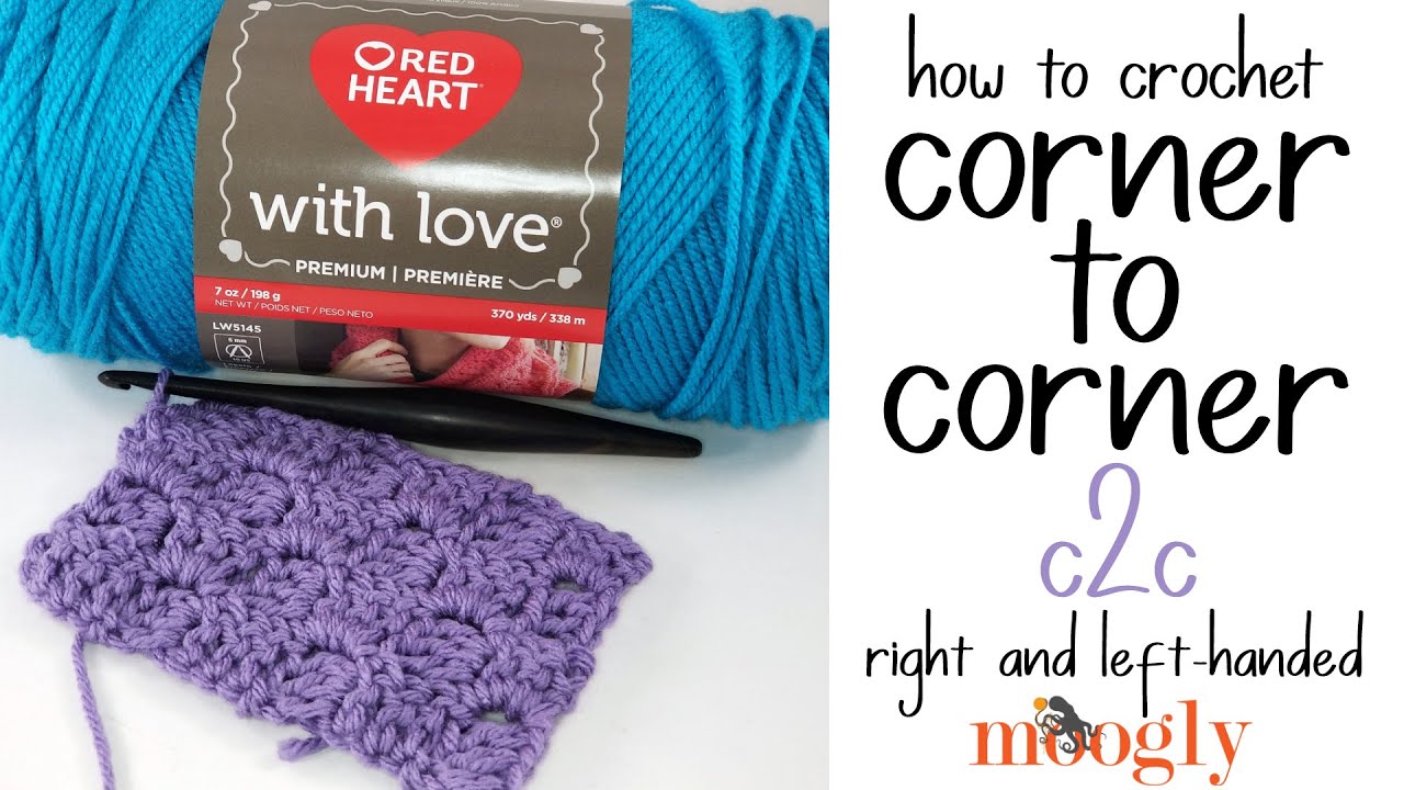 How to Corner to Corner Crochet - C2C (Right Handed)