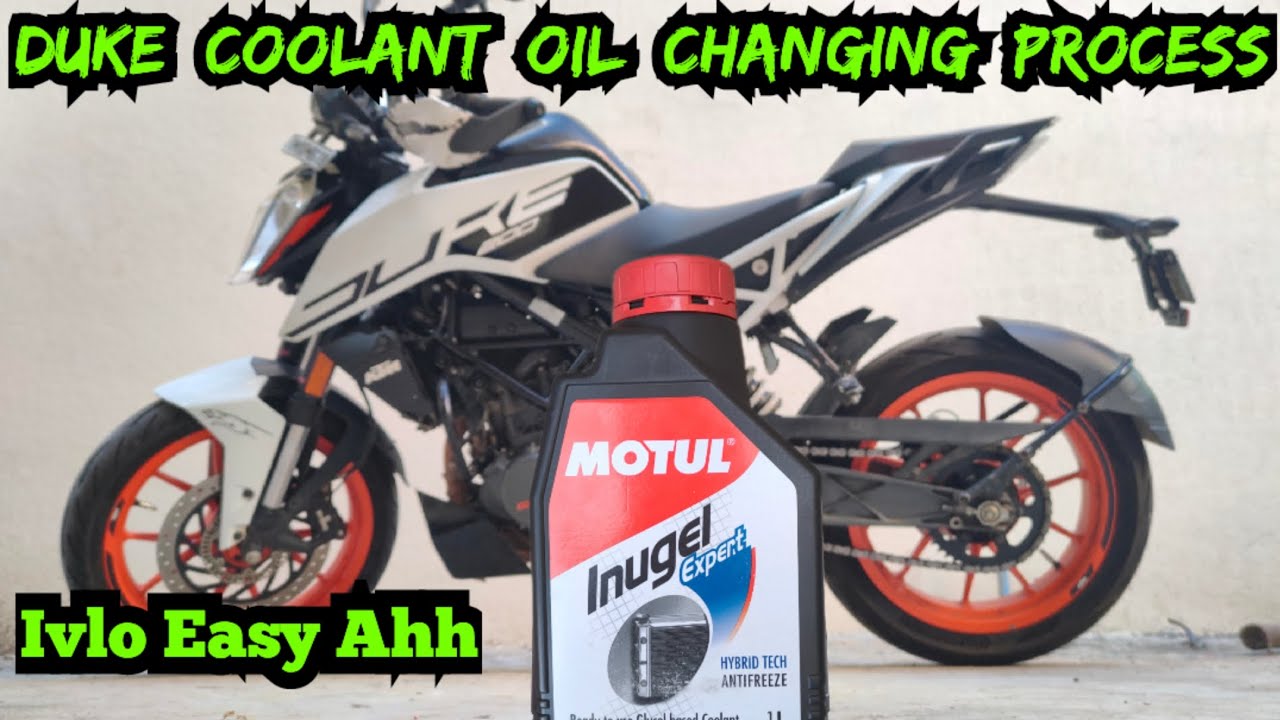 Coolant oil change panniten 💚 தமிழில் 💚 KTM DUKE 200 BS6 | Own Service | IY DINESH