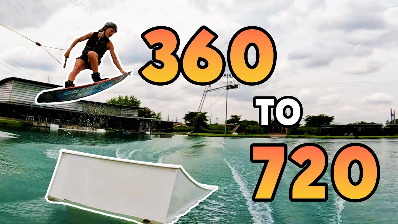 Kicker Progression 360 to 720 - Cable Wakeboarding Tutorial - Intermediate to Advanced