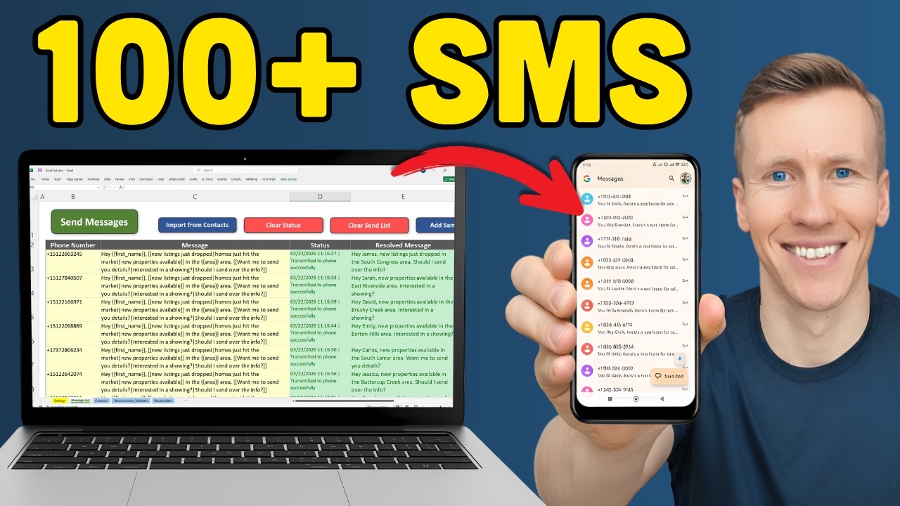 Как отправлять массовые SMS-сообщения с компьютера с помощью телефона Android (пошаговая инструкция)