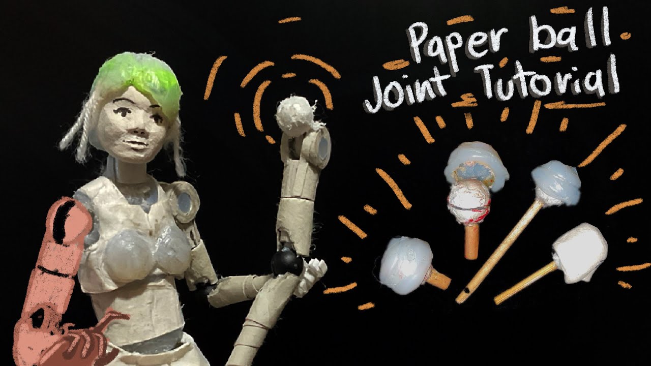 Учебное пособие по изготовлению шаровых шарниров для бумажных фигурок