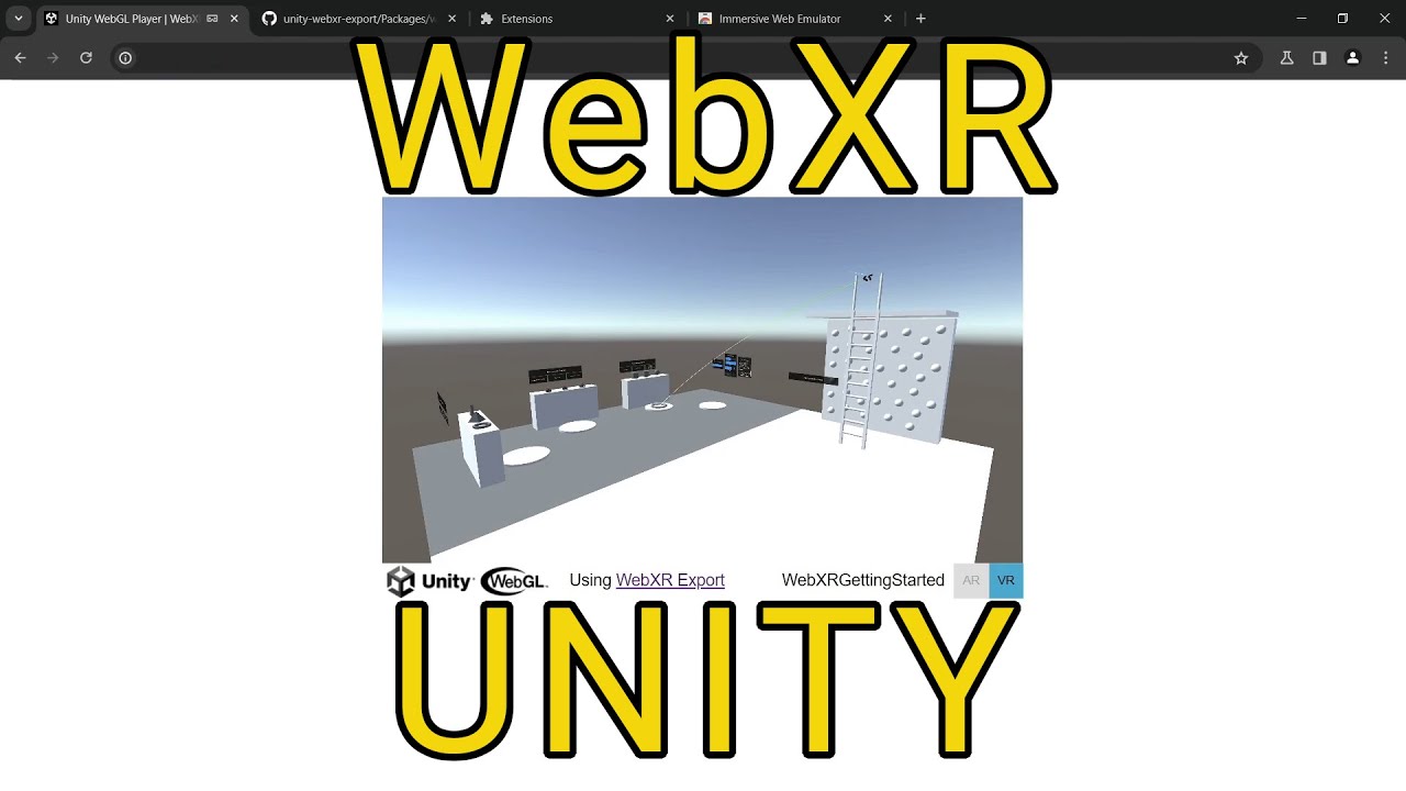 How to use WebXR with Unity - January 2024 Edition