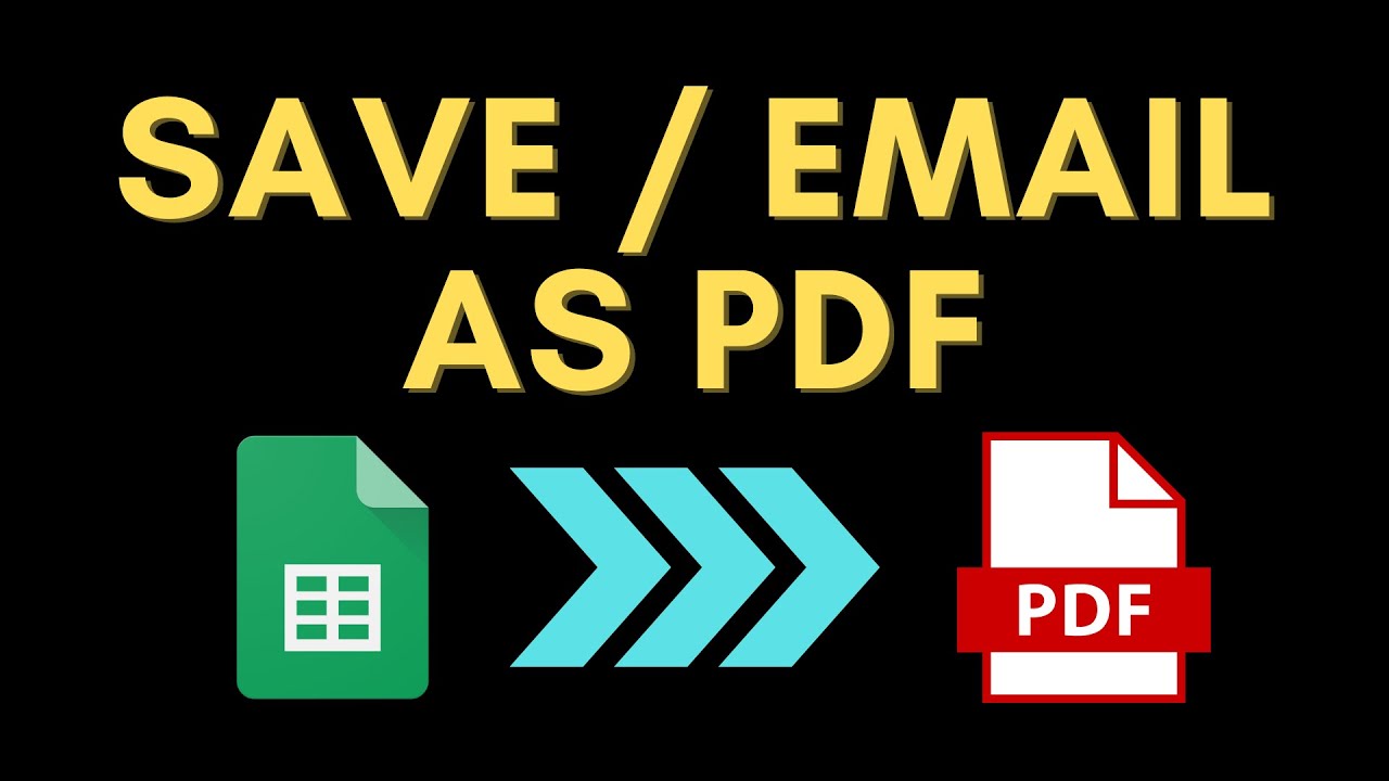 📄 One Click to Save or Email PDF From Google Sheet