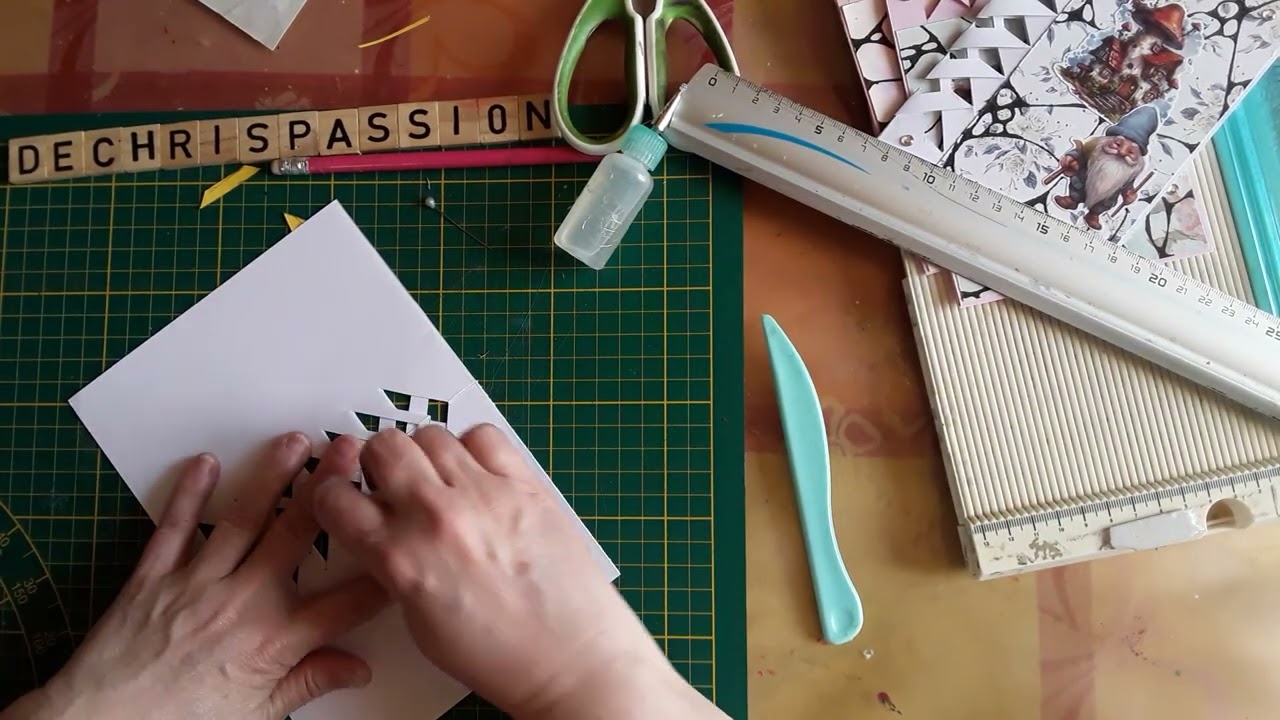 Tuto la carte tressée facile ! enfin !