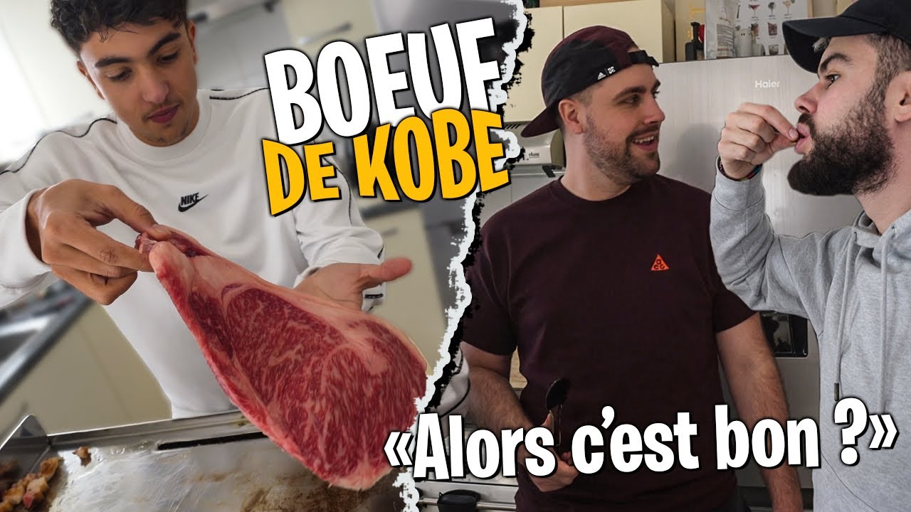 1kg5 de Bœuf de Kobe avec Inoxtag, Lebouseuh & Pidi ! (première fois qu'on goûte)
