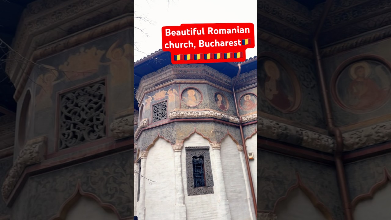 Beautiful Romanian church, Bucharest🇷🇴 #bucharest #romania #church #explore #visit #vladdracula