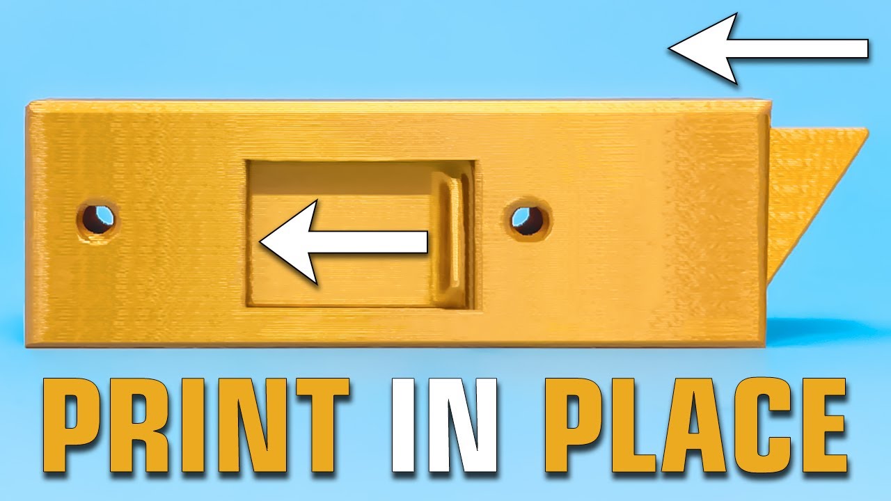 Print in Place Latch Mechanism | Design for Mass Production 3D Printing