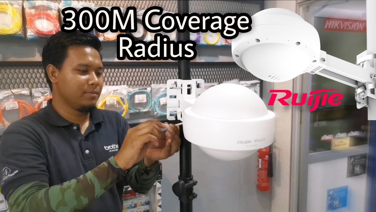Ruijie RG-EAP 602 AC1200 Unboxing & Wifi Speed Test (300meter)