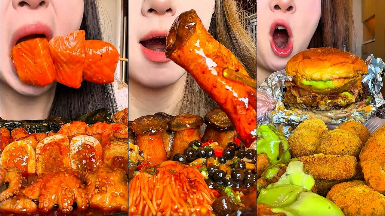 TỔNG HỢP VIDEO ĂN MÓN NGON CỦA CỦA NIU NIU DOUYIN #food #duongpho #streetfood #amthuc #monngon #asmr