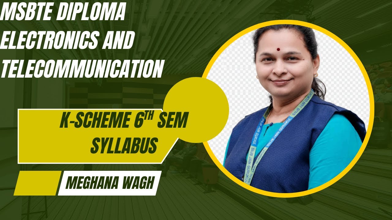 MSBTE Electronics and Telecommunication Engineering Semester 6 Syllabus | Latest MSBTE Curriculum