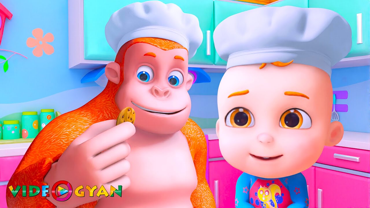 Выпечка печенья + другие детские песенки | Детские песенки для детей | 3D детские песни от Videogyan