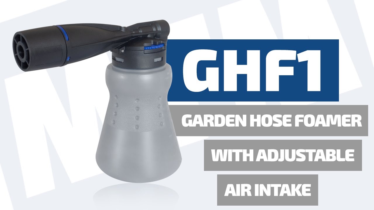 GHF1: GARDEN HOSE FOAMER WITH ADJUSTABLE AIR INTAKE