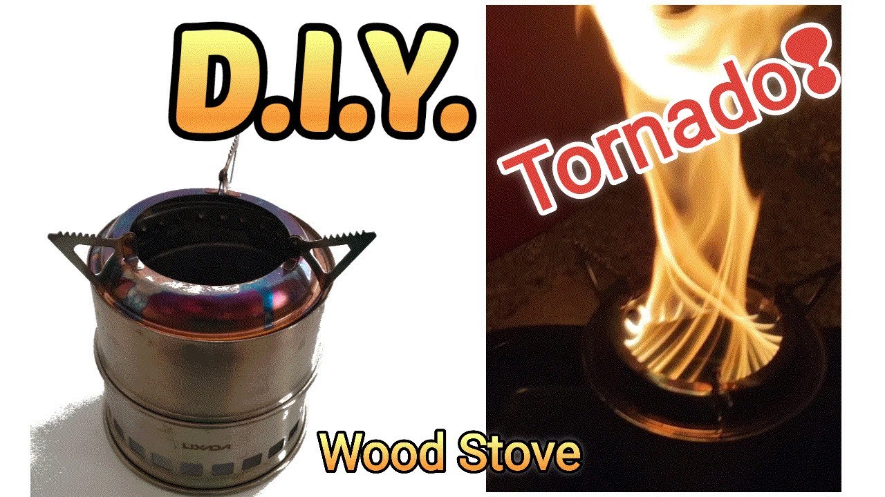 (DIY) Evolve Aliexpress Wood Stove! The flame turns into very beautiful Tornado!! (Amazing!)