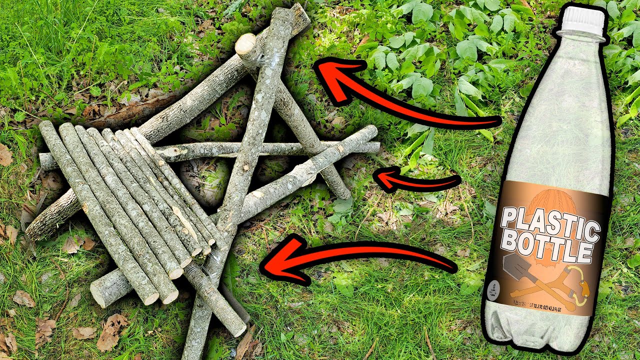 Bushcraft Bottle Rope Chair Build