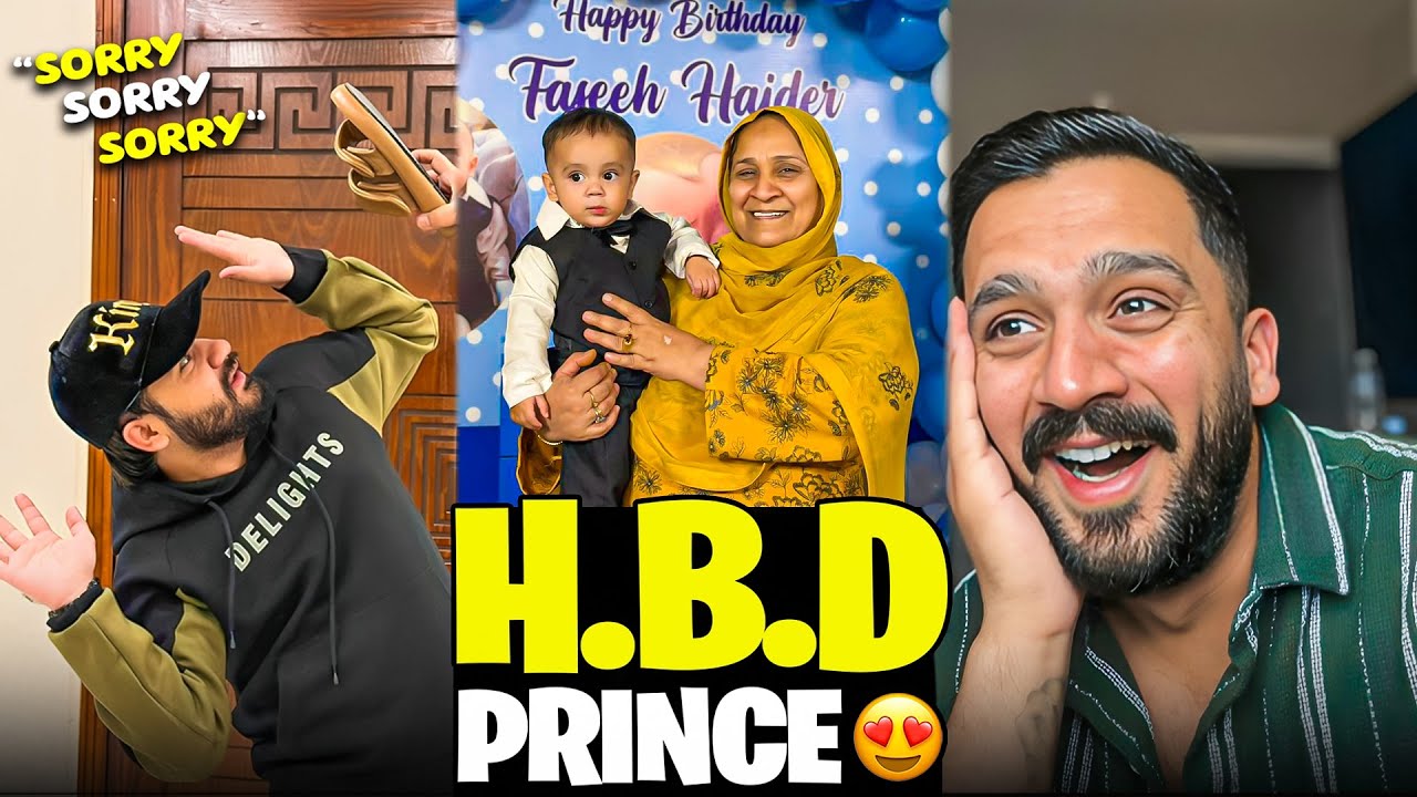 First Year Birthday Celebration of our prince❤️Salman ki chitrol ho gai😂