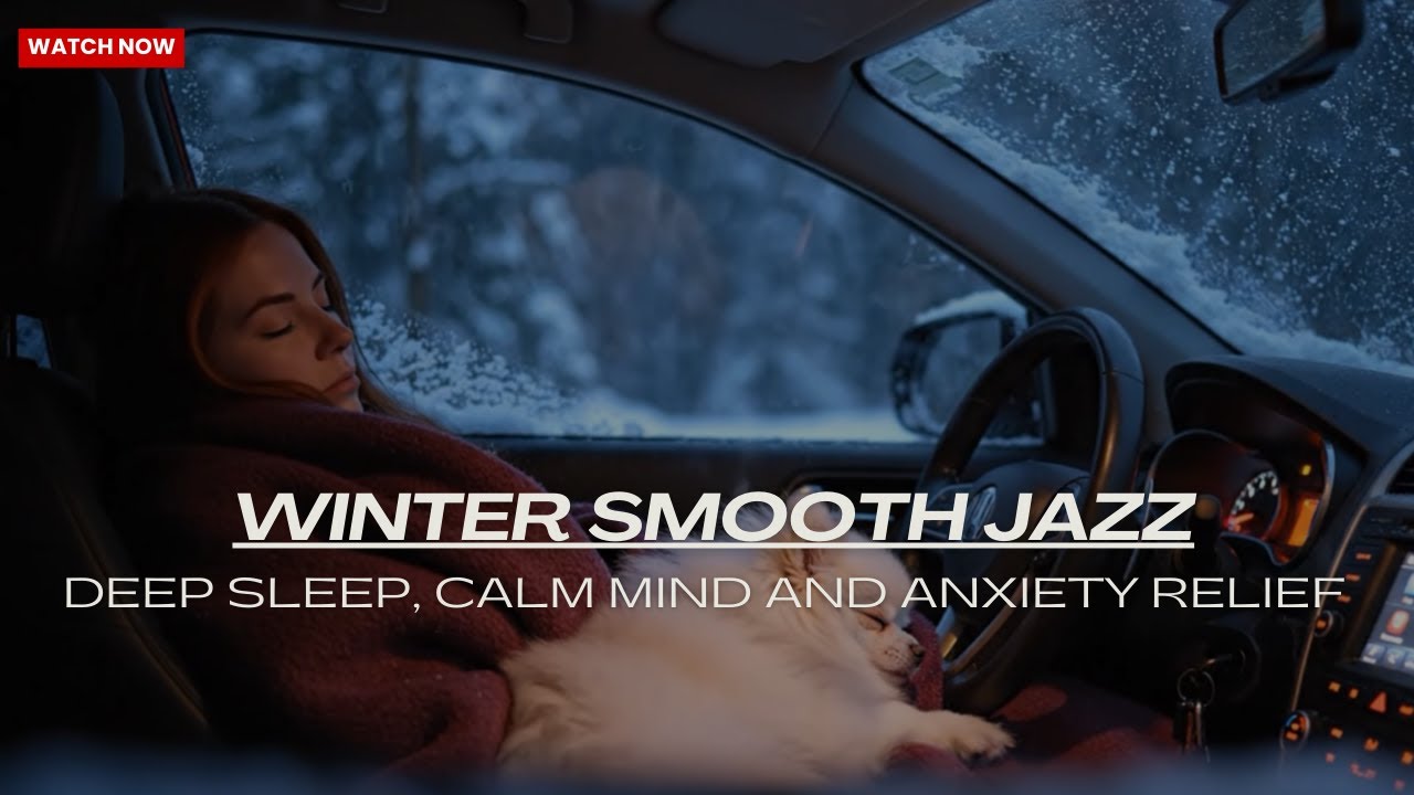 Cozy Car Rain & Smooth Jazz Ambience for Deep Sleep, Stress Relief and Peaceful Night Relaxation 💤😴
