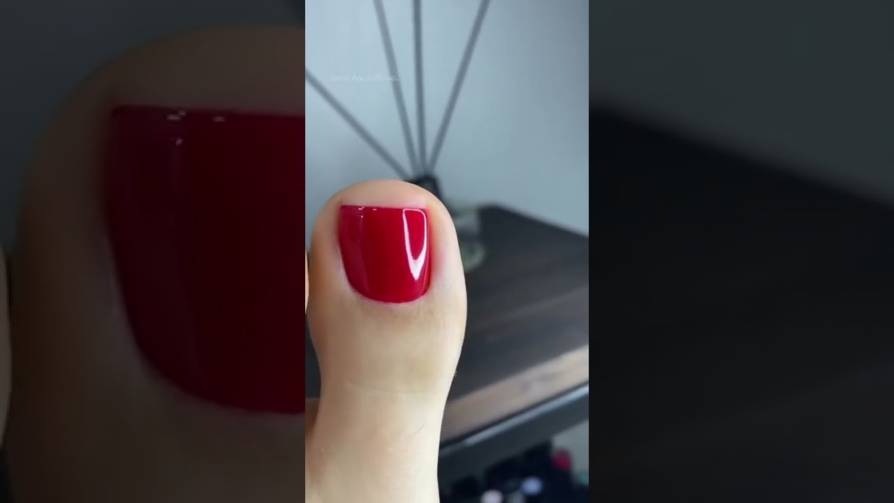 Beautiful fingers with luscious red paint 😍#feet #sexyfeet #shorts #shortsyoutube