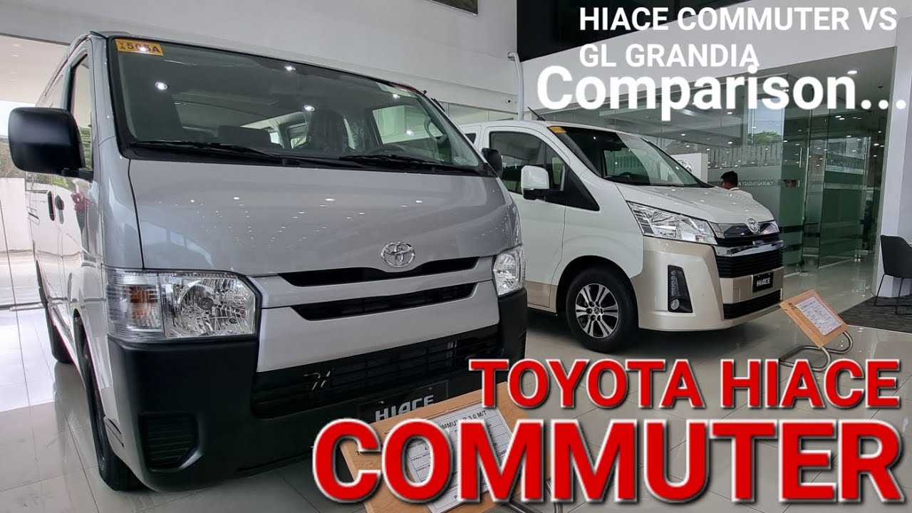 TOYOTA HIACE COMMUTER Comparison with GL GRANDIA