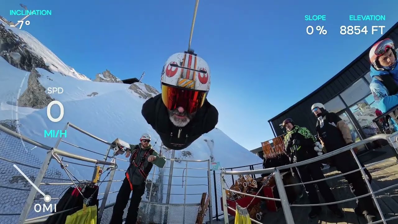 Les Arcs: La Tyrolienne Zipline
