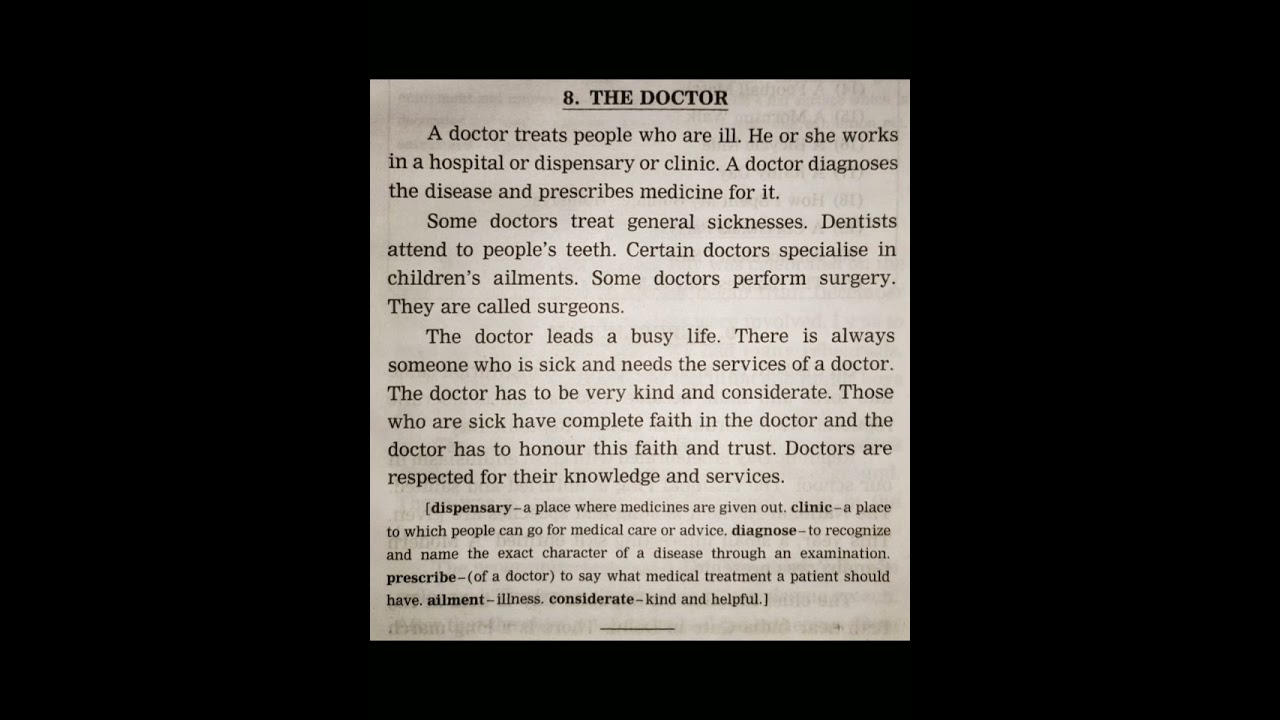 Composition On The Doctor | English Writing Skills | Let's Learn grammar