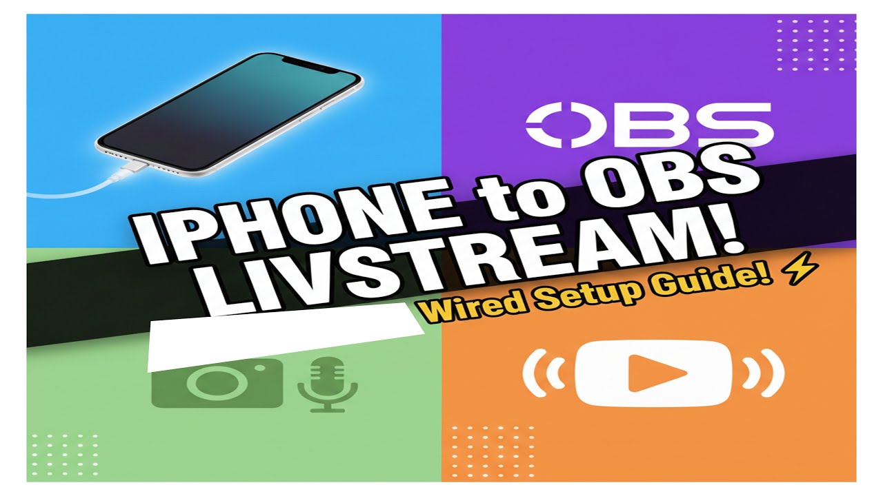 HOW TO CONNECT IPHONE TO OBS STUDIO AND LIVESTREAM FOR FREE