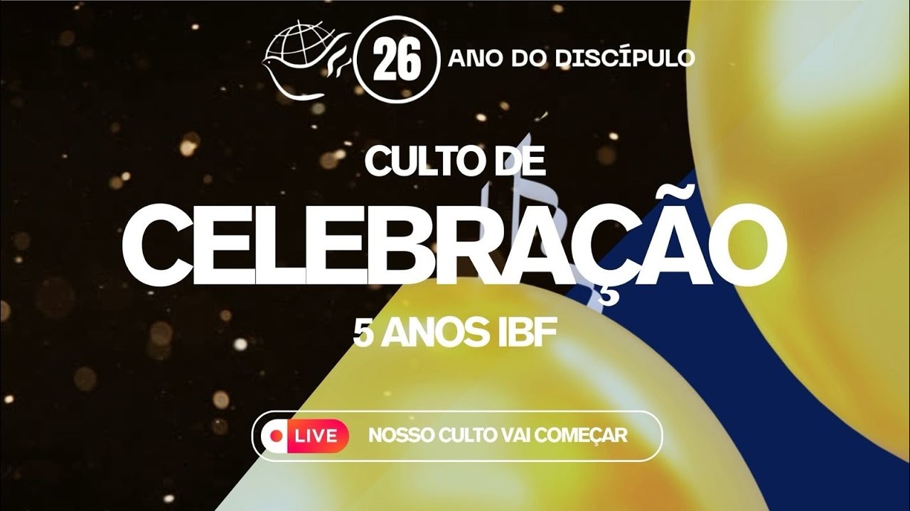 Culto de celebração | 5 anos IBF | 19h | 08/03/2026 | Wilian Nascimento | Pr Eldo Gama