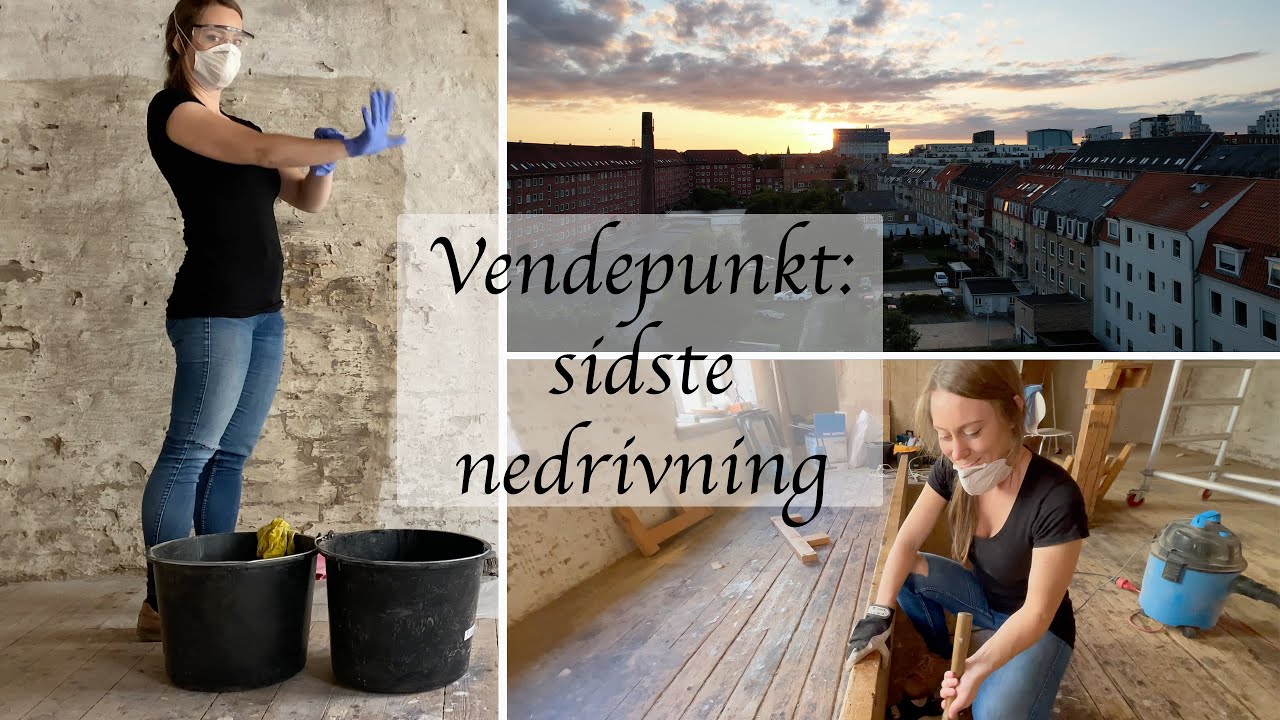 SIDSTE NEDRIVNING, nu vender det | muren er klar til maling | Renovering af værksted del 3
