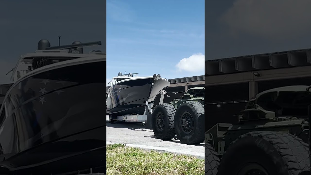 Military Truck Center Console Boat Haul Out