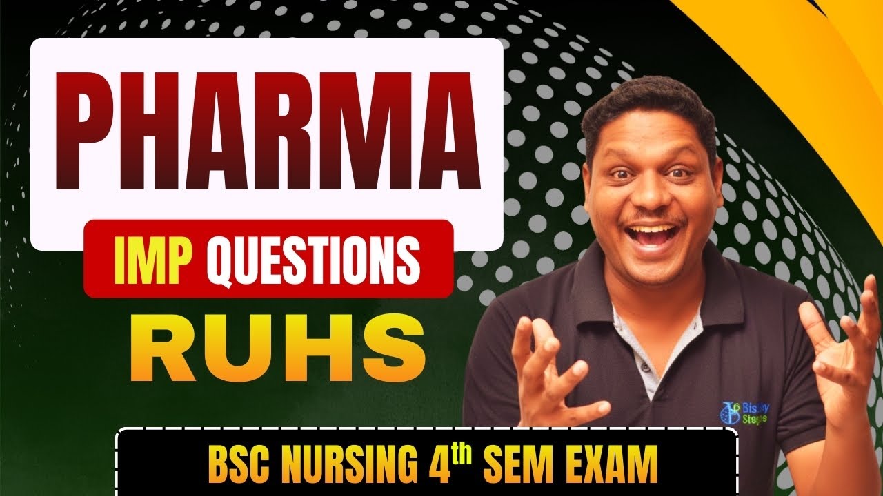 Paper Leaked?! 🤫 RUHS Pharma 3rd Sem Exam Pharmacology Most Important Questions 🔥