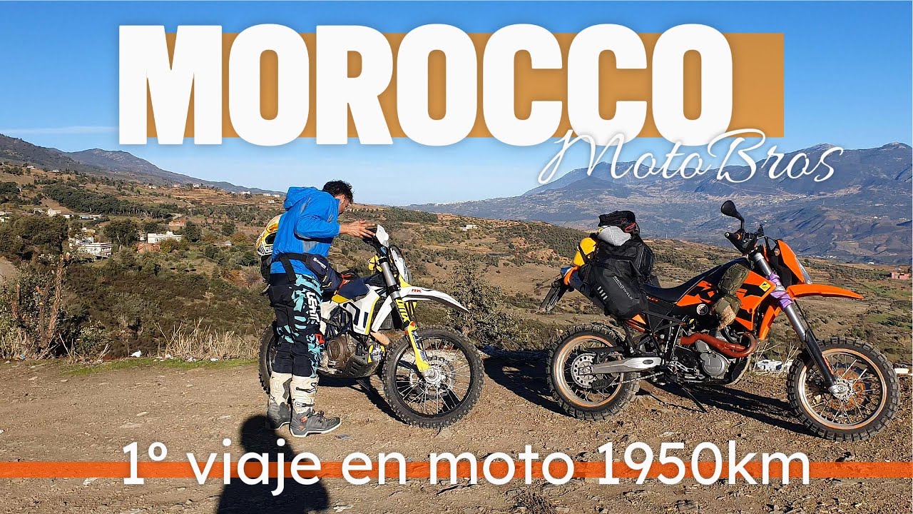 Dos amigos, Marruecos y una SUPERMOTARD haciendo lo imposible 🏍️🔥
