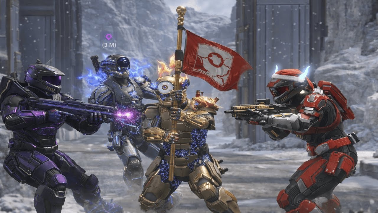 Играем с новыми друзьями, часть 2. Борьба за флаги. Halo Infinite. Рейд на суперхаски.