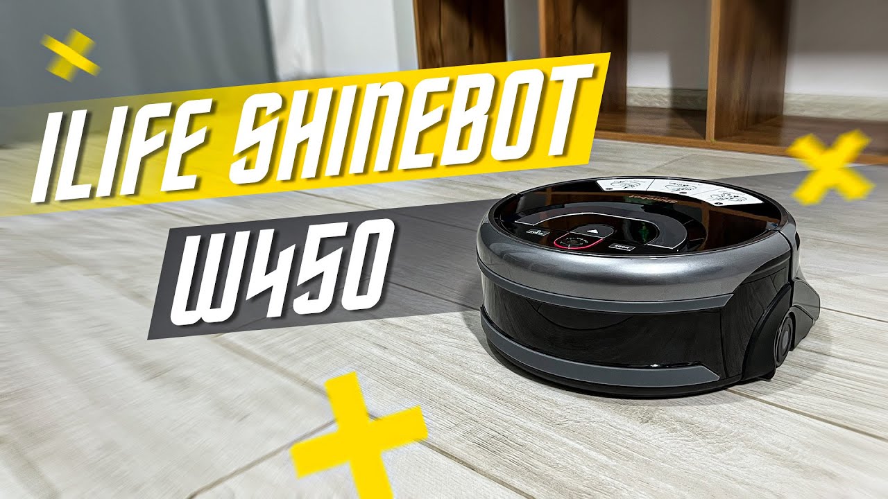 ОН МОЕТ ПОЛЫ !!! САМ ! ✅ РОБОТ ПЫЛЕСОС  ILIFE  Shinebot W450