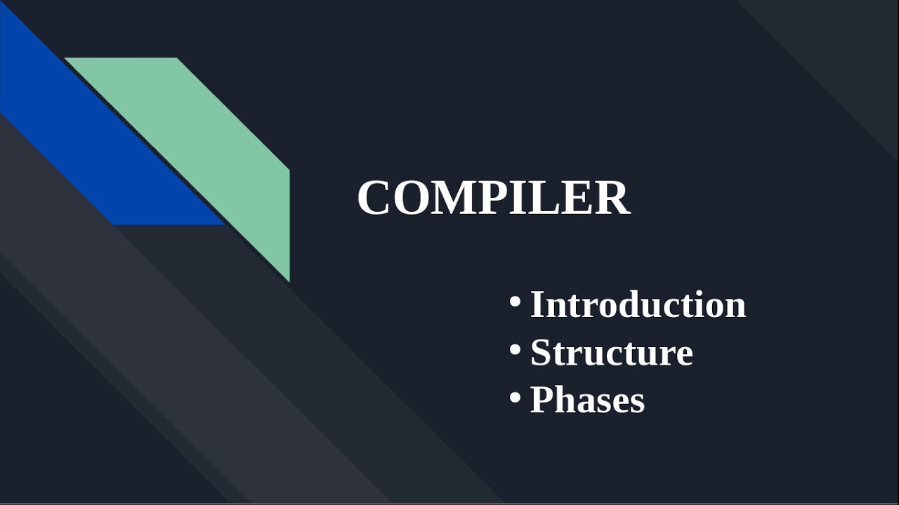 COMPILER-Introduction,Structure and Phases