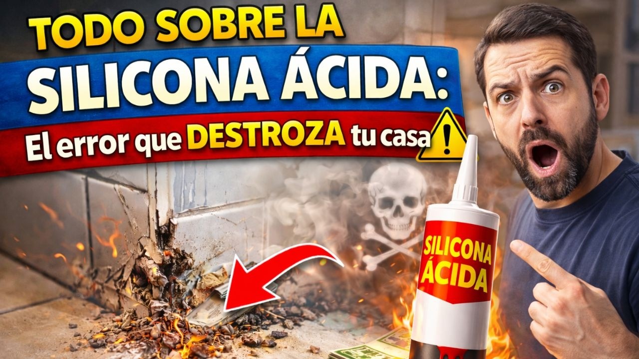 Todo sobre la SILICONA ÁCIDA: El error que DESTROZA tu casa ⚠️