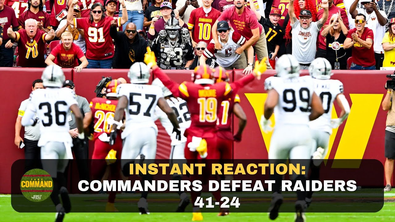 Instant Reaction: Commanders Defeat Raiders 41-24 | Take Command